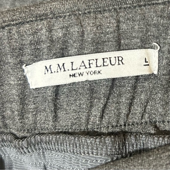 MM LaFleur Soho Skirt Gray Ruched Straight Pencil - Picture 8 of 9